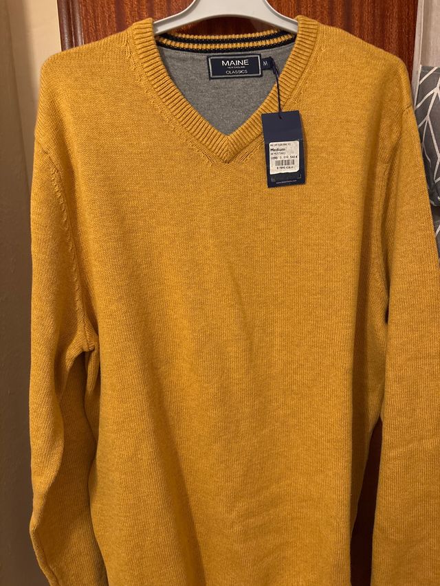 Jersey MAINE CLASSICS Talla M Amarillo
