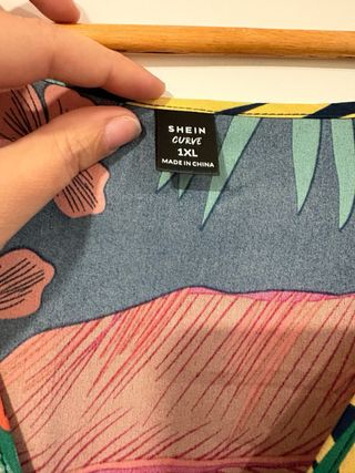 Vestido largo estampado Shein