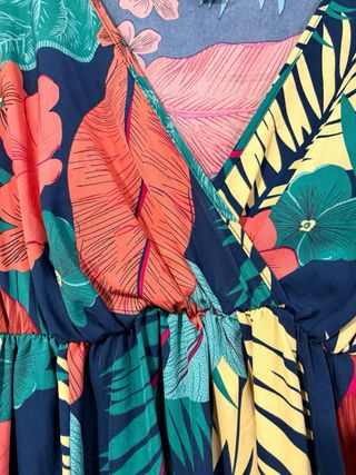 Vestido largo estampado Shein