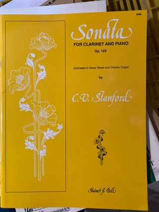 Sonata clarinete y piano  C.V. Stanford Op. 129