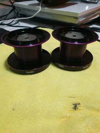 2 Bobinas carrete pesca N.10 SPINITX-surf 8700DP