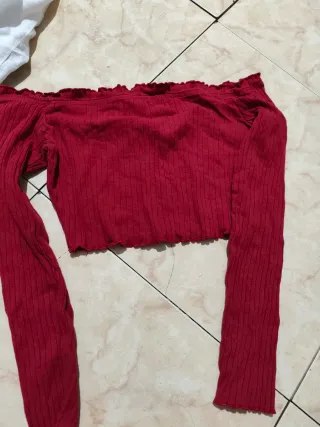 Conjunto top y falda cuadros