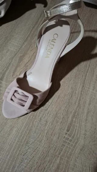 Sandalias CALENDA BY MASTAN piel rosa y doradas