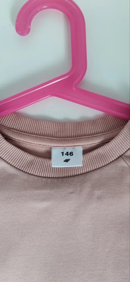 Sudaderas niña T.146 rosa y gris