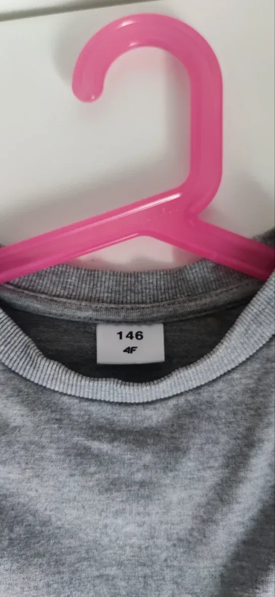 Sudaderas niña T.146 rosa y gris