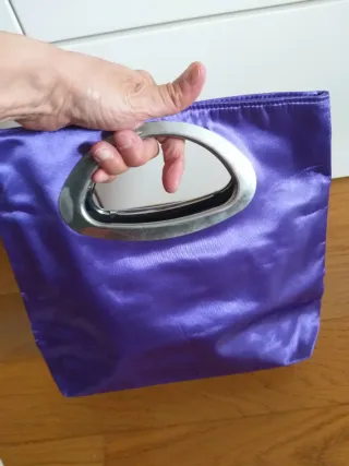 Borsetta viola metallo vintage