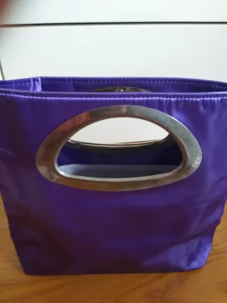 Borsetta viola metallo vintage