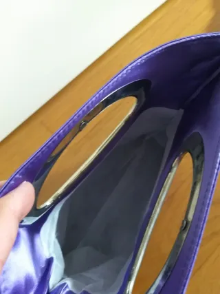 Borsetta viola metallo vintage