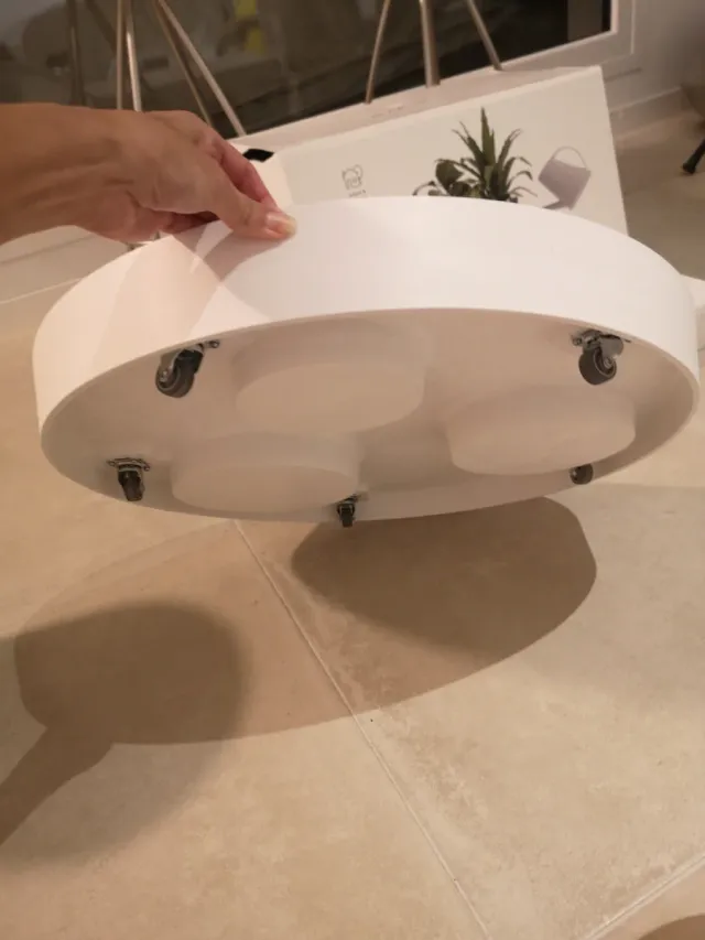 Juego de 3 macetas con plato sin estrenar