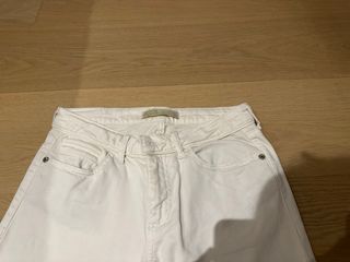 Pantalón pitillo Zara blanco