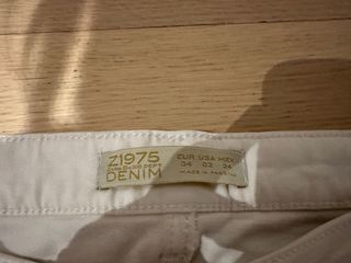 Pantalón pitillo Zara blanco