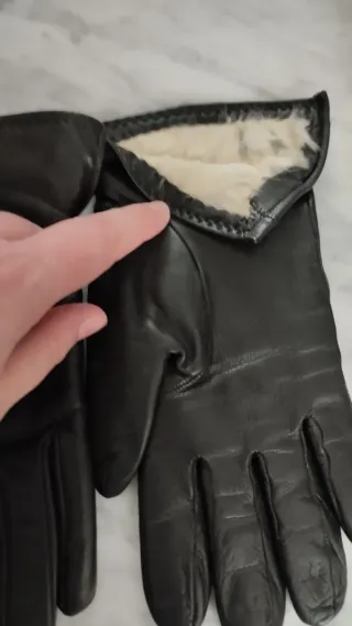 Guantes de piel mujer talla S