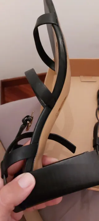 Sandali eleganti in pelle neri