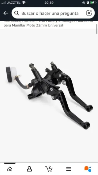 Manetas Hidráulicas Moto 22mm Universal