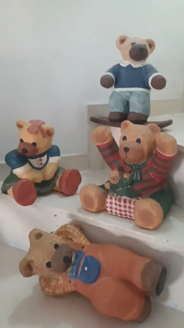 Diferentes Osos Papel Maché Decorativos