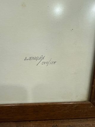 Litografía Alfredo Enguix Caballo