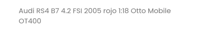 Audi RS4 B7 2005 Otto OT400 Rojo