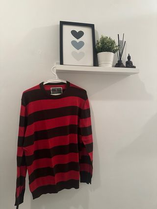Jersey Springfield Rayas Rojas y Marrones