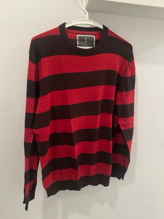 Jersey Springfield Rayas Rojas y Marrones