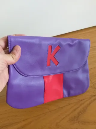 Pochette Kenzo viola e rossa