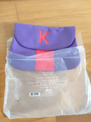 Pochette Kenzo viola e rossa