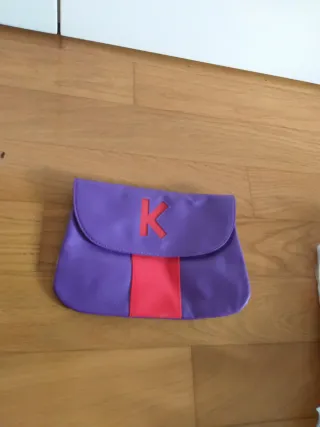 Pochette Kenzo viola e rossa