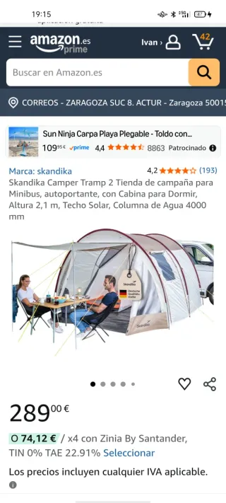 Skandika Outdoor Camper Tramp Art.16034