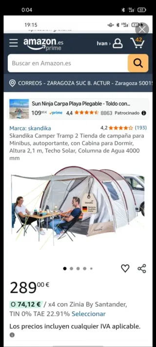 Skandika Outdoor Camper Tramp Art._16034 Caravana