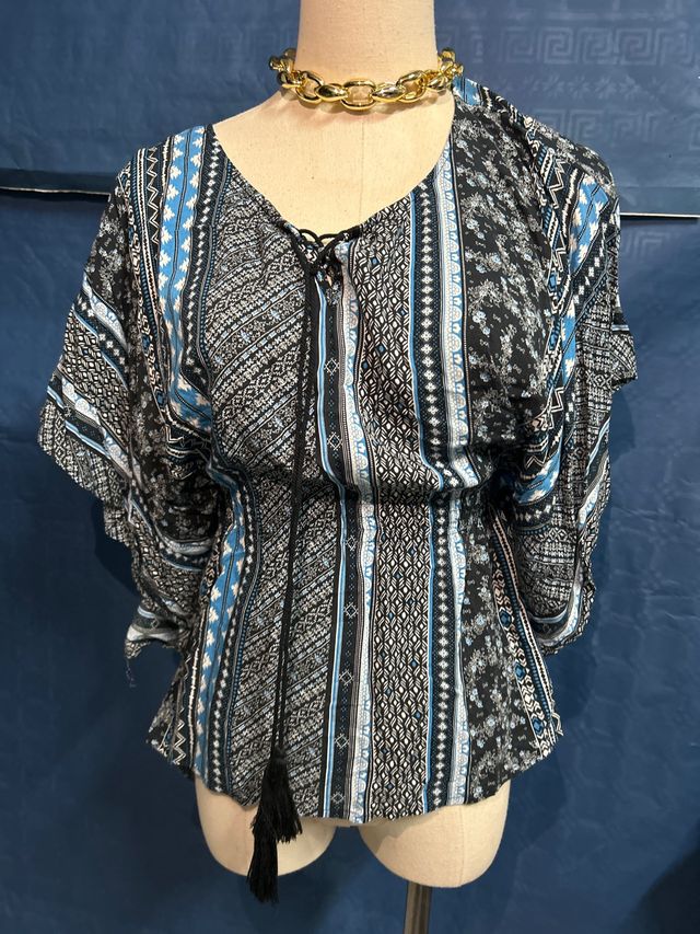 Blusa Springfield Talla 38 Estampada