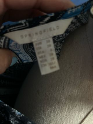 Blusa Springfield Talla 38 Estampada