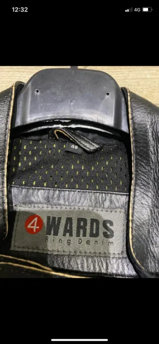 Vintage giubbotto pelle motociclista