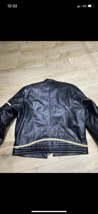 Vintage giubbotto pelle motociclista