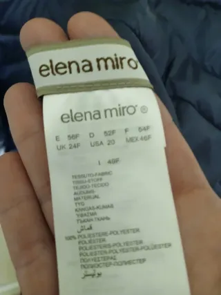 Plumífero reversible Elena Miró