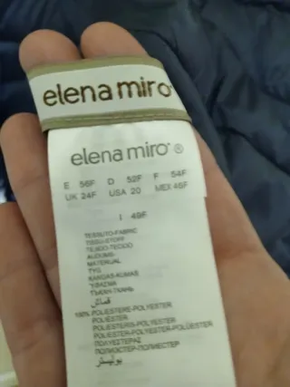 Plumífero reversible Elena Miró