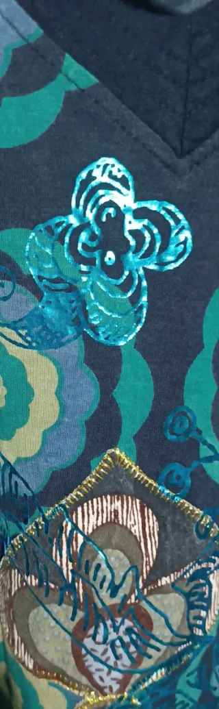 Vestido Desigual Talla S Manga Larga