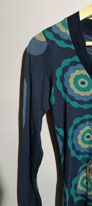 Vestido Desigual Talla S Manga Larga