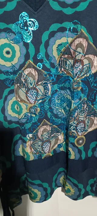 Vestido Desigual Talla S Manga Larga