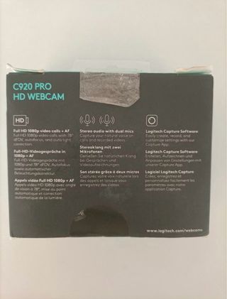 Logitech Webcam HD 1080p Negra