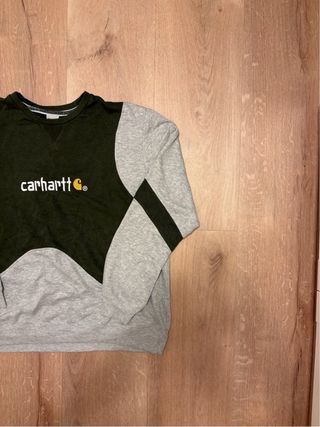 Sudadera Carhartt Gris y Verde Rework Style