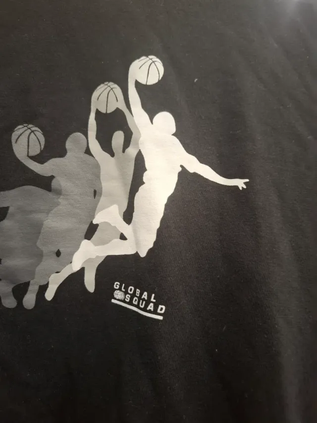 Sudadera Baloncesto Global Squad Negra