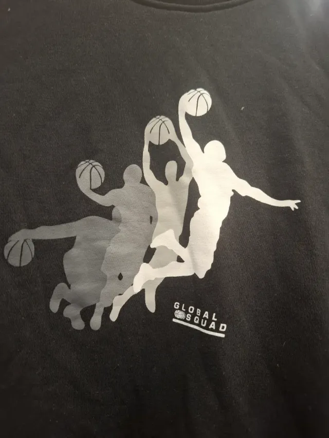 Sudadera Baloncesto Global Squad Negra