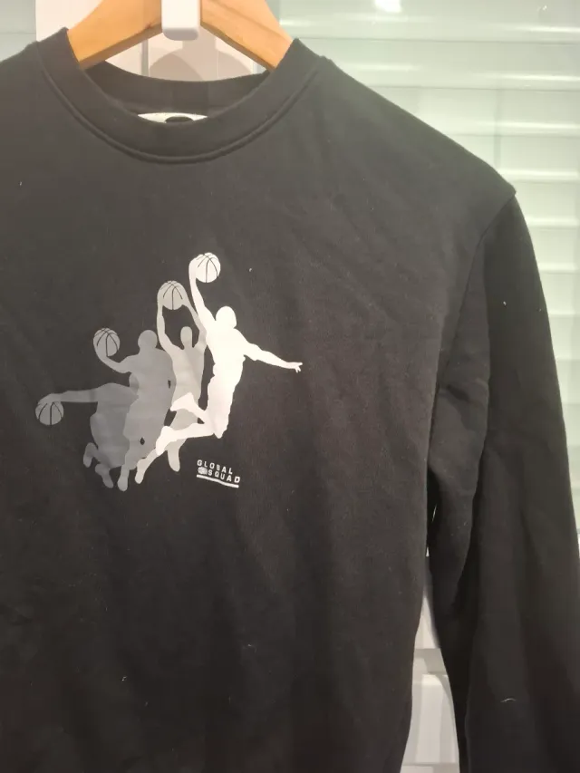 Sudadera Baloncesto Global Squad Negra