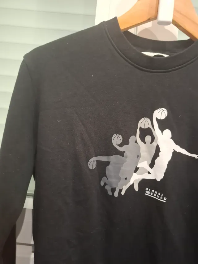 Sudadera Baloncesto Global Squad Negra
