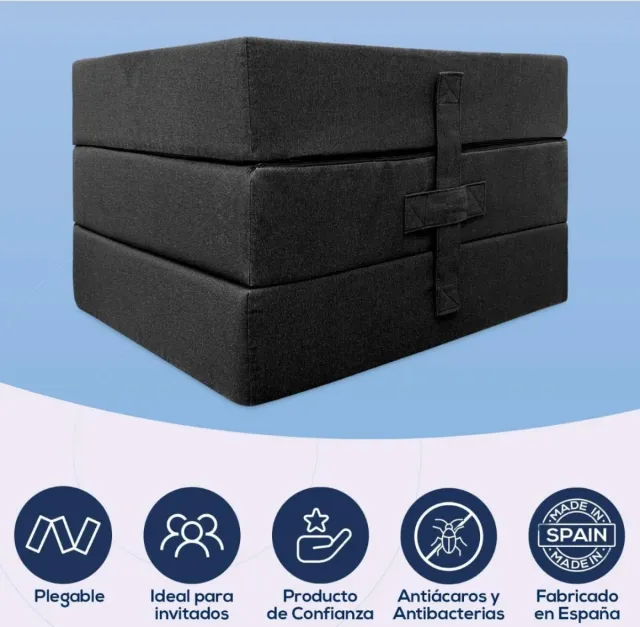 Colchón Plegable 90x190x10 cm Nuevo