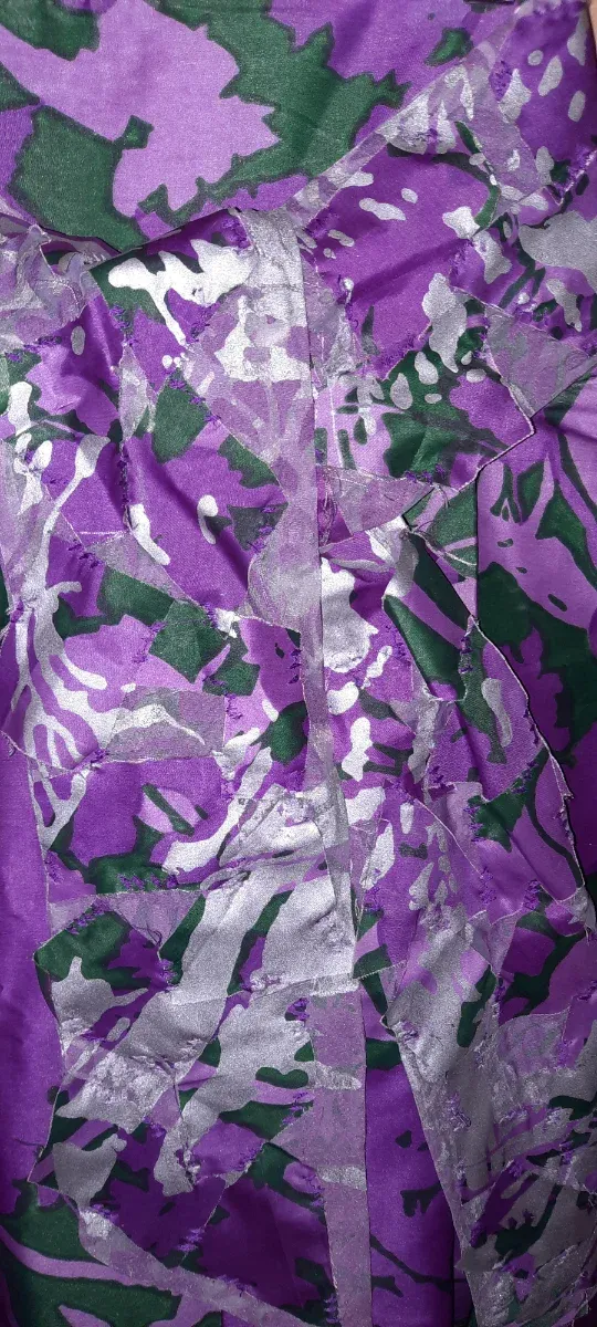 Falda Adolfo Domínguez Morado y Verde