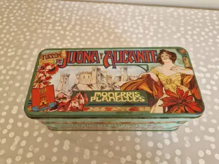 Caja Metálica Vintage Turrón Jijona