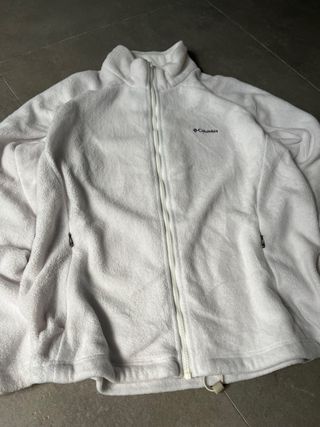 Forro Polar Columbia Mujer XL Blanco