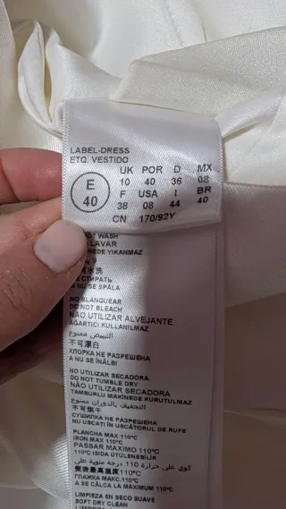 Vestido de Novia Blanco Manga Larga