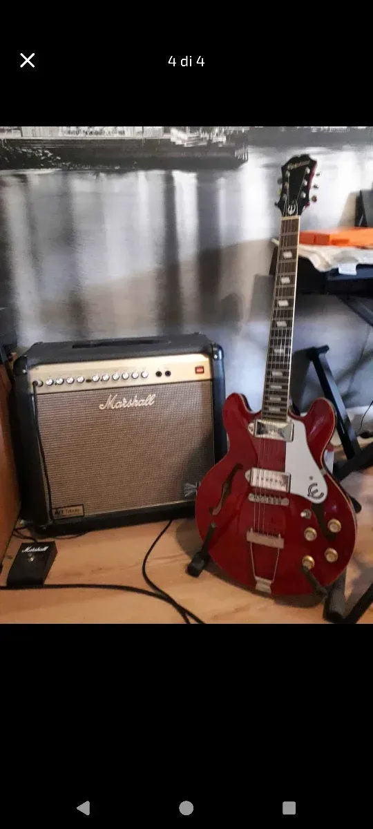 Chitarra Epiphone Semiacustica Rossa