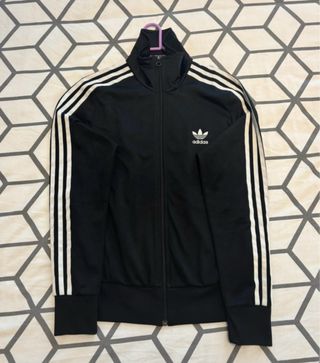 Sudadera Adidas cremallera negra
